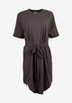 Second Hand Jersey-Kleid LILOU aus Bio-Baumwolle - Taupe - M