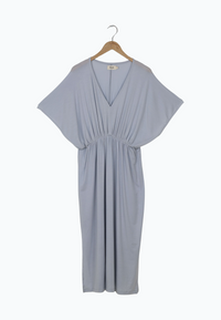Second Hand Jersey-Kleid  VIOLET aus TENCEL™ Lyocell - Misty Blue (Tencel) - S