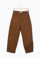 Second Hand Hose AURELIA aus Bio-Baumwolle - Caramel Brown - S