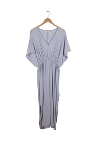 Second Hand Jersey-Kleid  VIOLET aus TENCEL™ Lyocell - Misty Blue (Tencel) - S