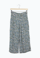 Second hand culotte ANNA from LENZING™ ECOVERO™ - Blue / Green (Flowers) - N/A - M