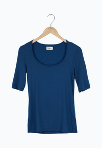 Second Hand T-Shirt ANN aus TENCEL™ Lyocell - Moroccan Blue (Tencel) - XS