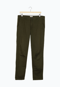 Second Hand Chino-Hose LOGAN aus Bio-Baumwolle - Olive - 33/34