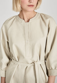 Second Hand Blusenkleid ODETTE aus Bio-Baumwolle - Beige - S