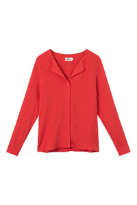 Givn Berlin Bluse ZOE aus TENCEL™ Lyocell Blouse Lava Red (Tencel)