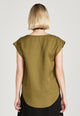 Givn Berlin Blusenshirt CAPRI aus TENCEL™ Lyocell Blouse Olive Oil (Tencel)