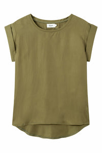 Givn Berlin Blusenshirt CAPRI aus TENCEL™ Lyocell Blouse Olive Oil (Tencel)