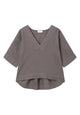 Givn Berlin Blusenshirt HARPER aus Leinen Blouse Taupe (Linen)