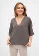 Givn Berlin Blusenshirt HARPER aus Leinen Blouse Taupe (Linen)