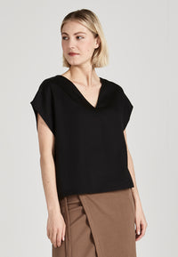 Givn Berlin Blusenshirt RUBY aus TENCEL™ Lyocell Blouse Black (Tencel)