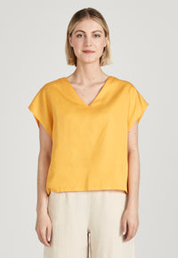 Givn Berlin Blusenshirt RUBY aus TENCEL™ Lyocell Blouse Mango Orange (Tencel)