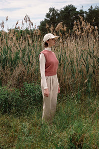 Givn Berlin Bundfaltenhose CHRISTIN aus Bio-Baumwolle Trousers Beige