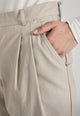 Givn Berlin Bundfaltenhose CHRISTIN aus Bio-Baumwolle Trousers Beige