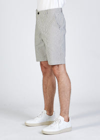 Chino-Shorts EDGAR aus Bio-Baumwolle - Blue / White (Stripes)