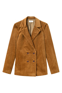 Givn Berlin Cordblazer BROOKE aus Bio-Baumwolle Jacket Caramel Brown (Cord)