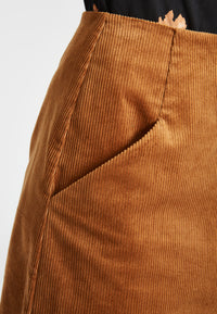 Givn Berlin Cordrock GEMMA aus Bio-Baumwolle Skirt Caramel Brown (Cord)