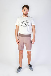 Sweatshorts FLOPPY aus Baumwolle - Tobacco