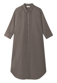 Givn Berlin Hemdblusenkleid MAGGIE aus TENCEL™ REFIBRA™ Lyocell Dress Taupe (Refibra)