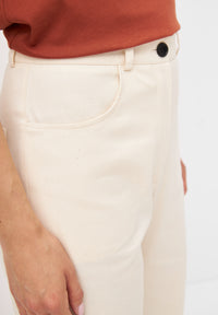 Givn Berlin Hose CLAIRE aus Bio-Baumwolle Trousers Off White