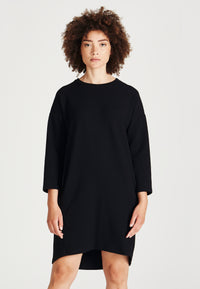 Givn Berlin Kleid HELEN aus Bio-Baumwolle Dress Black (Waffle)