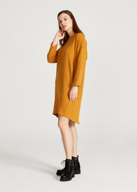 Givn Berlin Kleid HELEN aus recycelter Baumwolle Dress Mustard