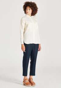 Givn Berlin Leinenhemd NORA aus Leinen Blouse Off White (Linen)