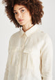 Givn Berlin Leinenhemd NORA aus Leinen Blouse Off White (Linen)