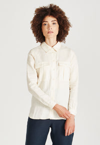 Givn Berlin Leinenhemd NORA aus Leinen Blouse Off White (Linen)