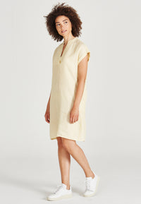Givn Berlin Leinenkleid BIANCA aus Leinen Dress Yellow / White (Stripes, Linen)