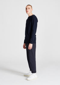 Givn Berlin Longsleeve MELVIN aus Bio-Baumwolle Longsleeve Midnight Blue