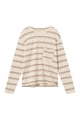 Givn Berlin Longsleeve PITT aus Bio-Baumwolle Longsleeve Off White / Muddy Brown (Stripes)