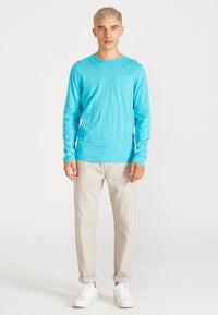 Givn Berlin Longsleeve REUBEN aus Bio-Baumwolle Longsleeve Scuba Blue