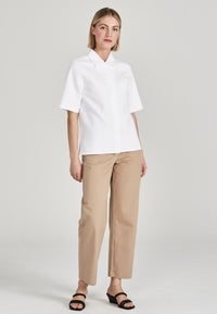 Givn Berlin Kurzarmbluse MADISON aus Bio-Baumwolle Blouse White