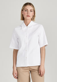 Givn Berlin Kurzarmbluse MADISON aus Bio-Baumwolle Blouse White