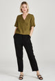 Givn Berlin Blusenshirt MISHA aus TENCEL™ Lyocell Blouse Olive Oil (Tencel)