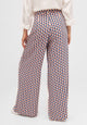 Givn Berlin Marlenehose MARLEEN aus LENZING™ ECOVERO™ Trousers Terracotta / Blue (Geometric)