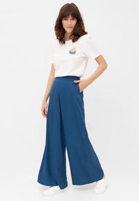 Givn Berlin Marlenehose MARLEEN aus TENCEL™ REFIBRA™ Lyocell Trousers Ocean Blue (Refibra)