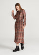 Givn Berlin Maxikleid MARINA aus LENZING™ ECOVERO™ Dress Black / Orange (Hearts)