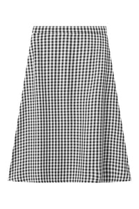 Givn Berlin Midirock VANA aus LENZING™ ECOVERO™ Skirt Midnight Blue / White (Checked)