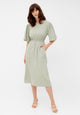 Givn Berlin Musselinkleid ALVA aus Bio-Baumwolle Dress Sage