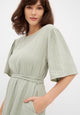 Givn Berlin Musselinkleid ALVA aus Bio-Baumwolle Dress Sage