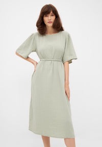 Givn Berlin Musselinkleid ALVA aus Bio-Baumwolle Dress Sage