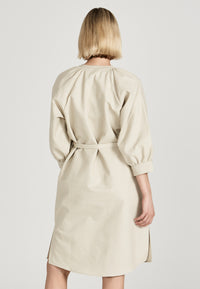 Givn Berlin Blusenkleid ODETTE aus Bio-Baumwolle Dress Beige