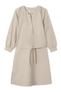 Givn Berlin Blusenkleid ODETTE aus Bio-Baumwolle Dress Beige
