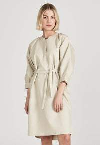 Givn Berlin Blusenkleid ODETTE aus Bio-Baumwolle Dress Beige