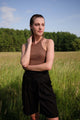 Givn Berlin Top OPHELIA aus Bio-Baumwolle Top Muddy Brown