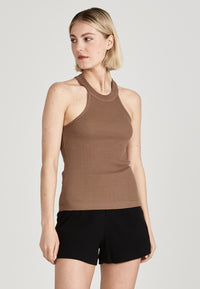 Givn Berlin Top OPHELIA aus Bio-Baumwolle Top Muddy Brown