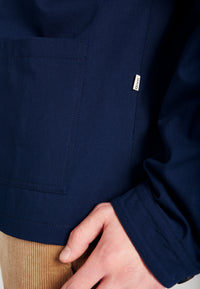 Givn Berlin Overshirt BEN aus Bio-Baumwolle Jacket Blue