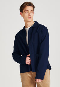 Givn Berlin Overshirt BEN aus Bio-Baumwolle Jacket Blue