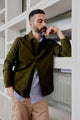 Givn Berlin Overshirt BEN aus Bio-Baumwolle Jacket Olive